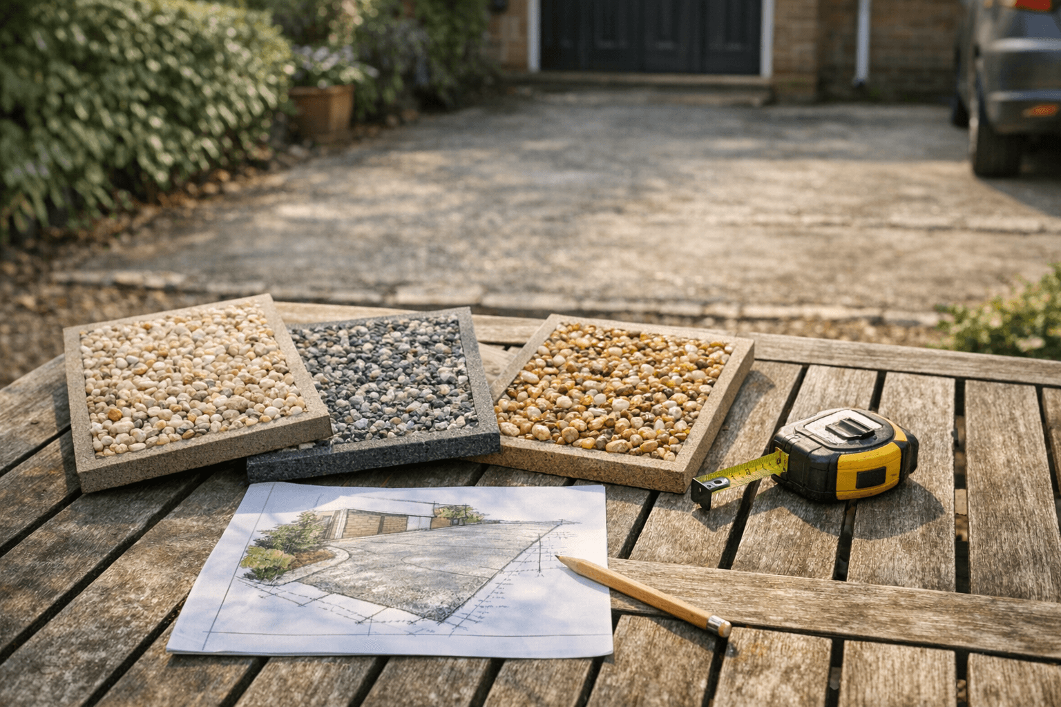 Resin driveway installation planning and design process