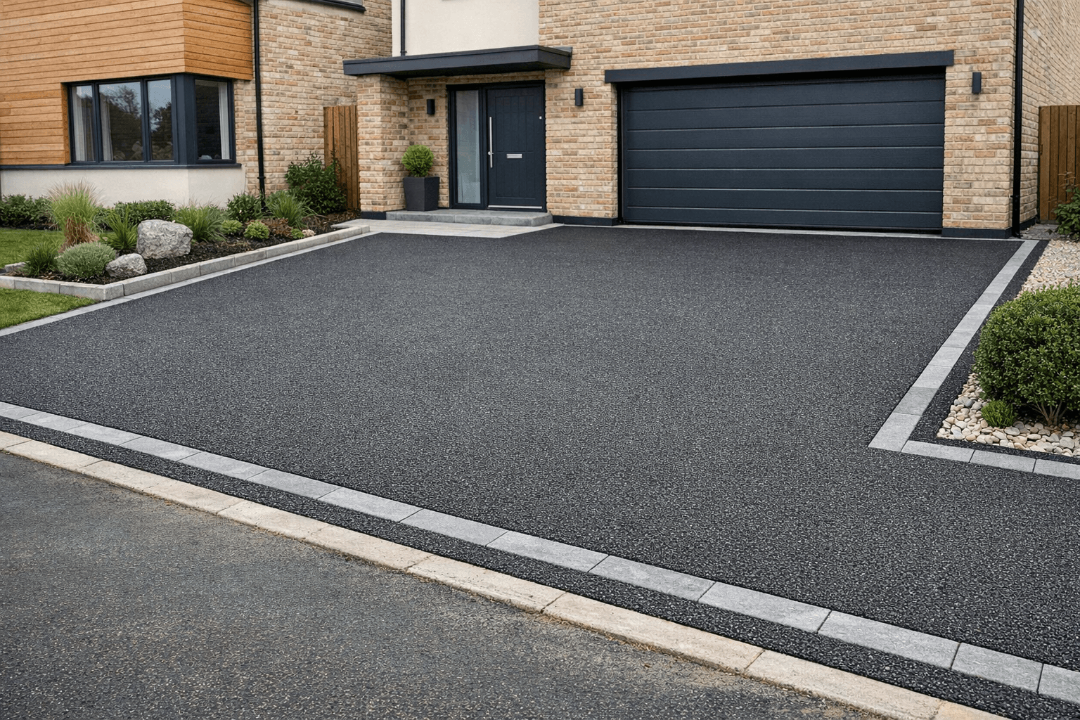 Premium resin bound driveway installation