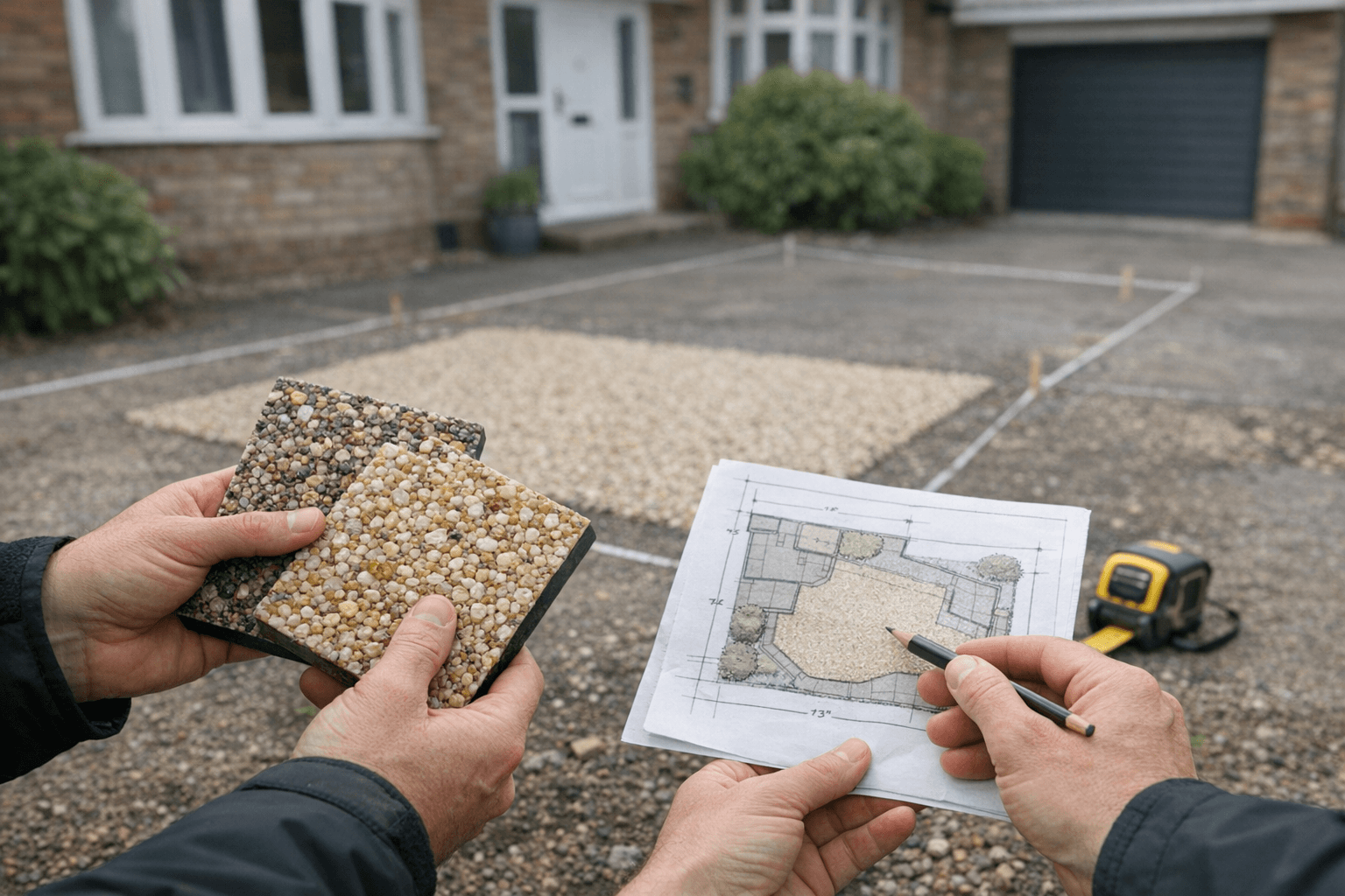 Resin driveway installation planning and design process