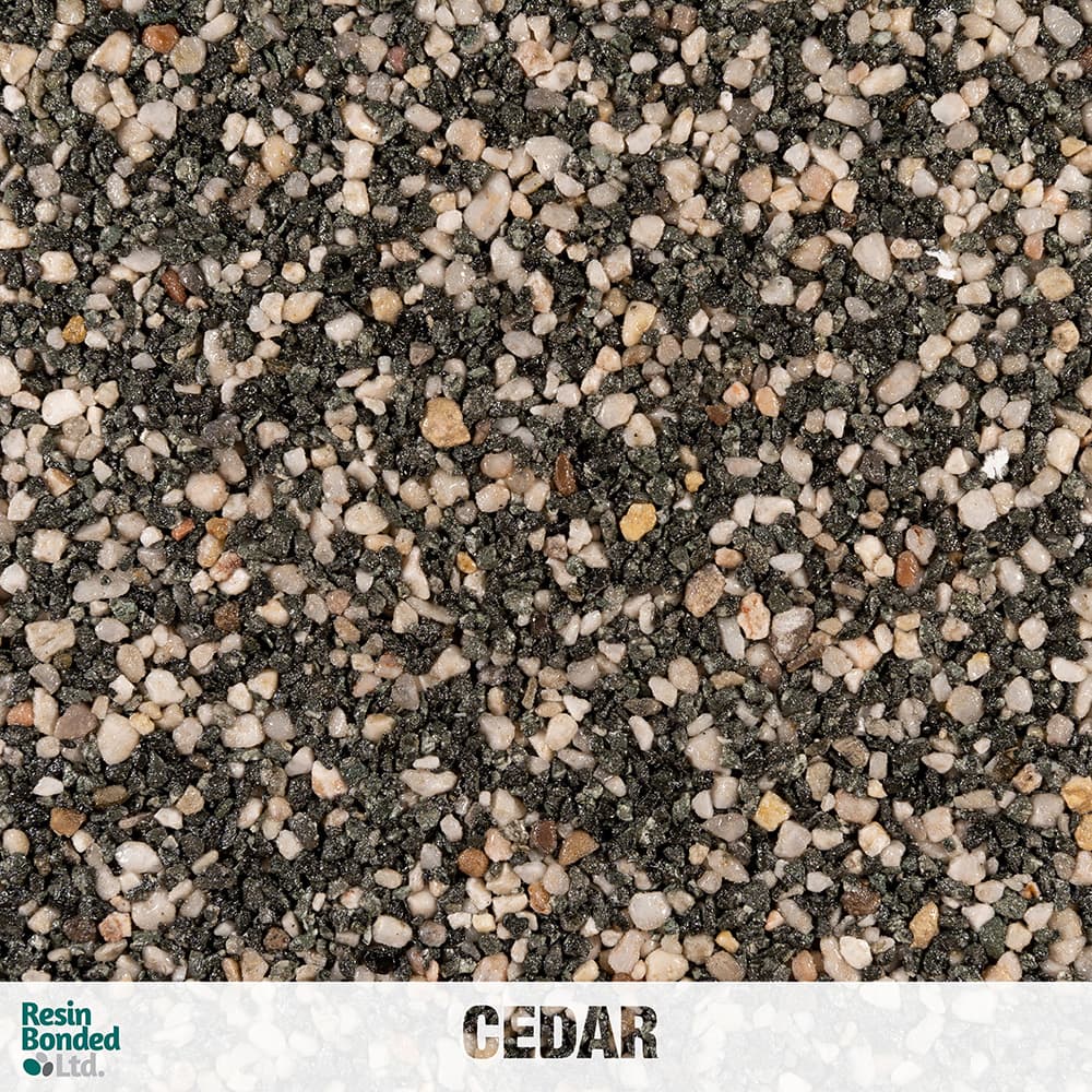 Cedar resin finish sample