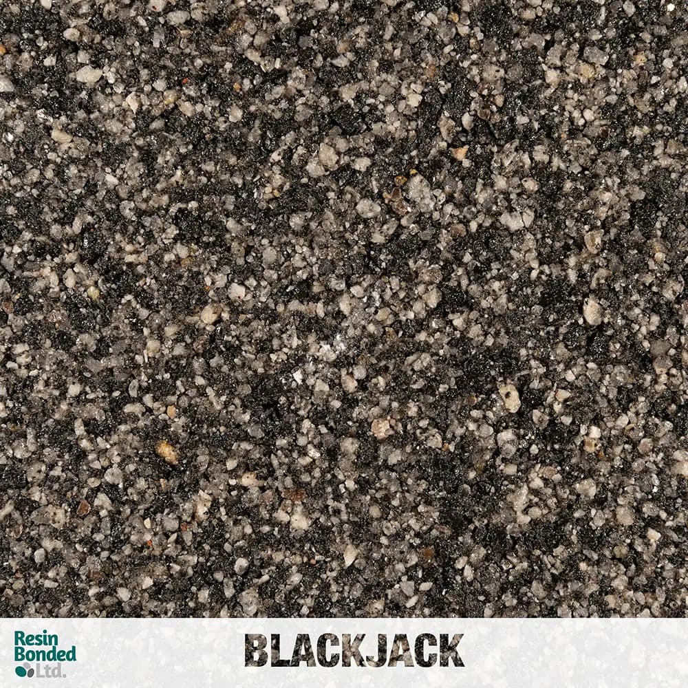 Blackjack resin finish sample