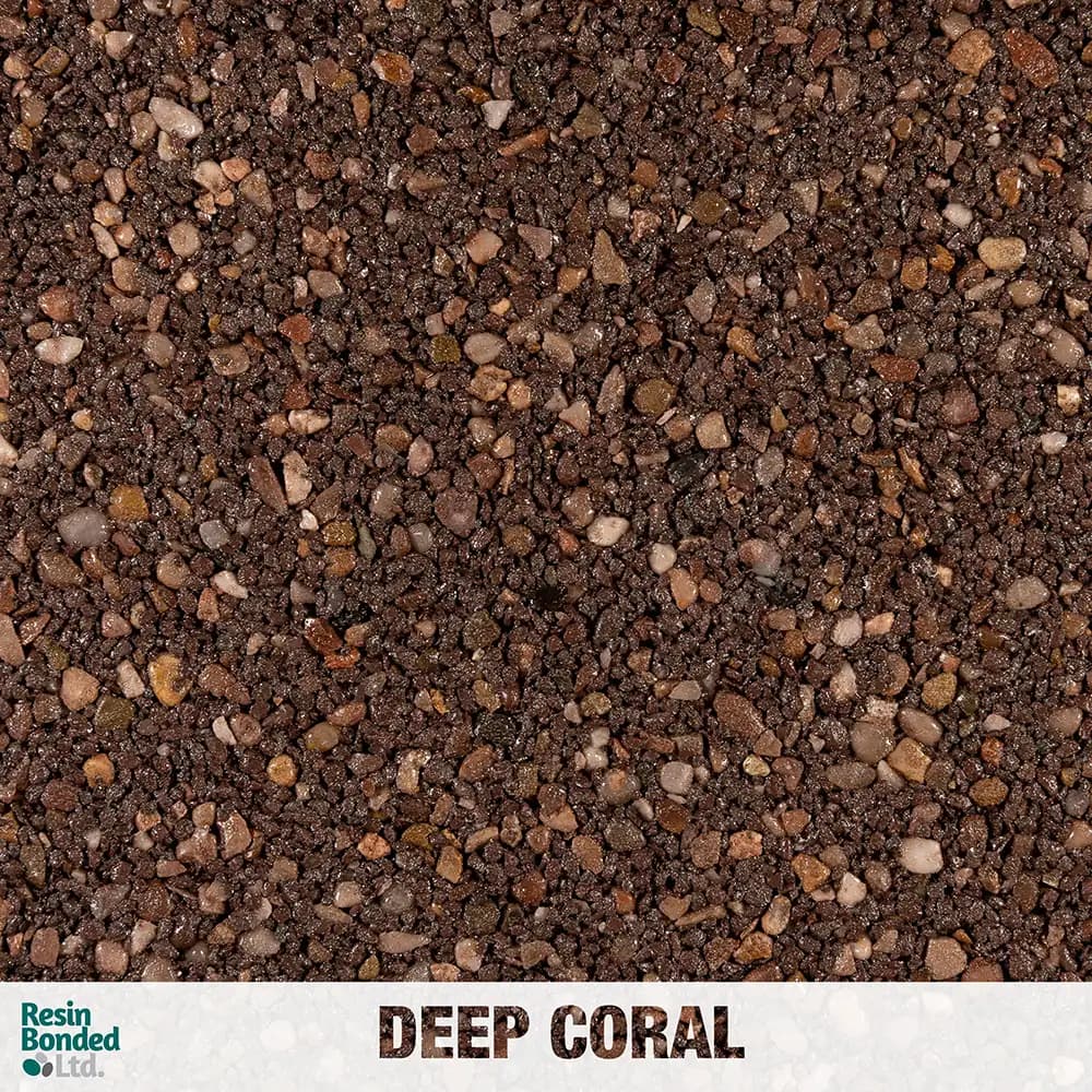 Deep Coral resin finish sample