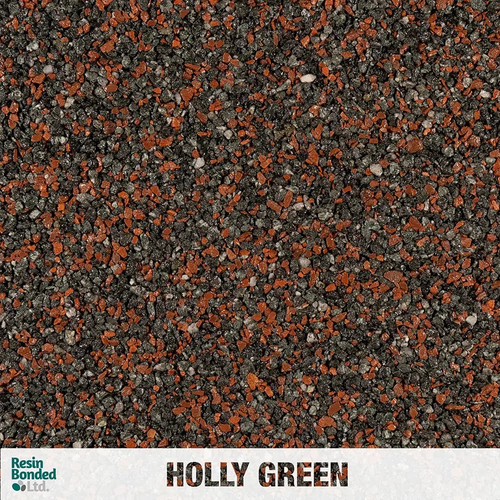 Holly Green resin finish sample