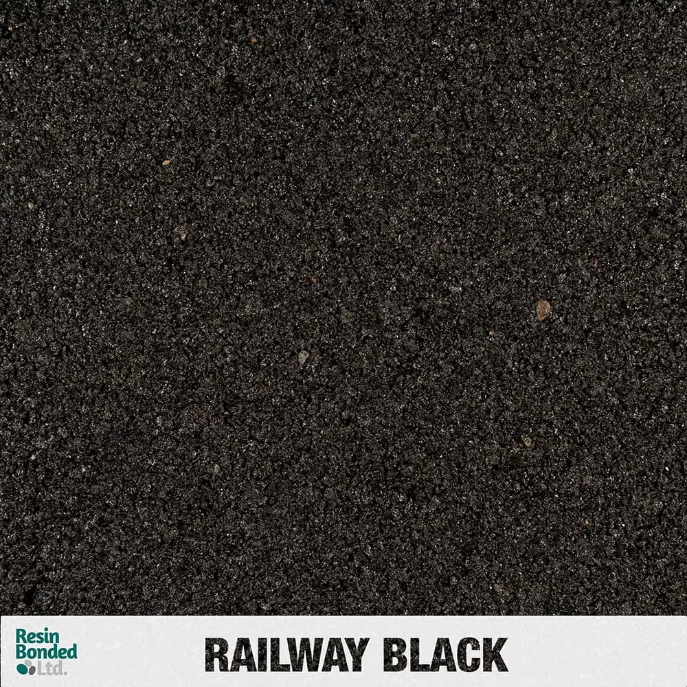 Railway Black resin finish sample