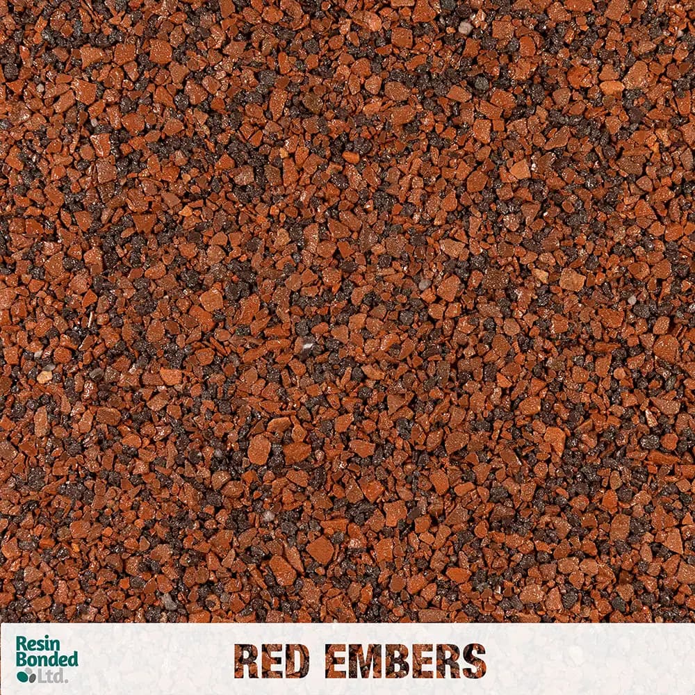 Red Embers resin finish sample