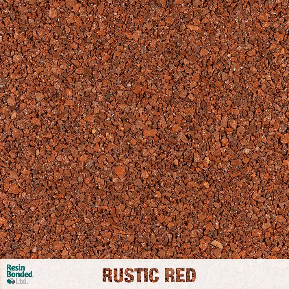 Rustic Red resin finish sample