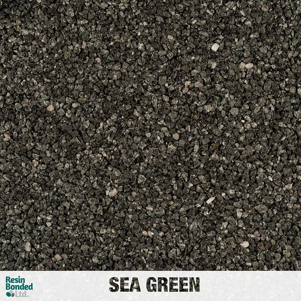 Sea Green resin finish sample