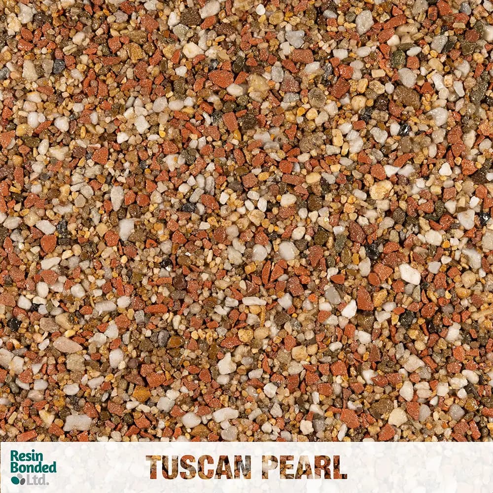 Tuscan Pearl resin finish sample