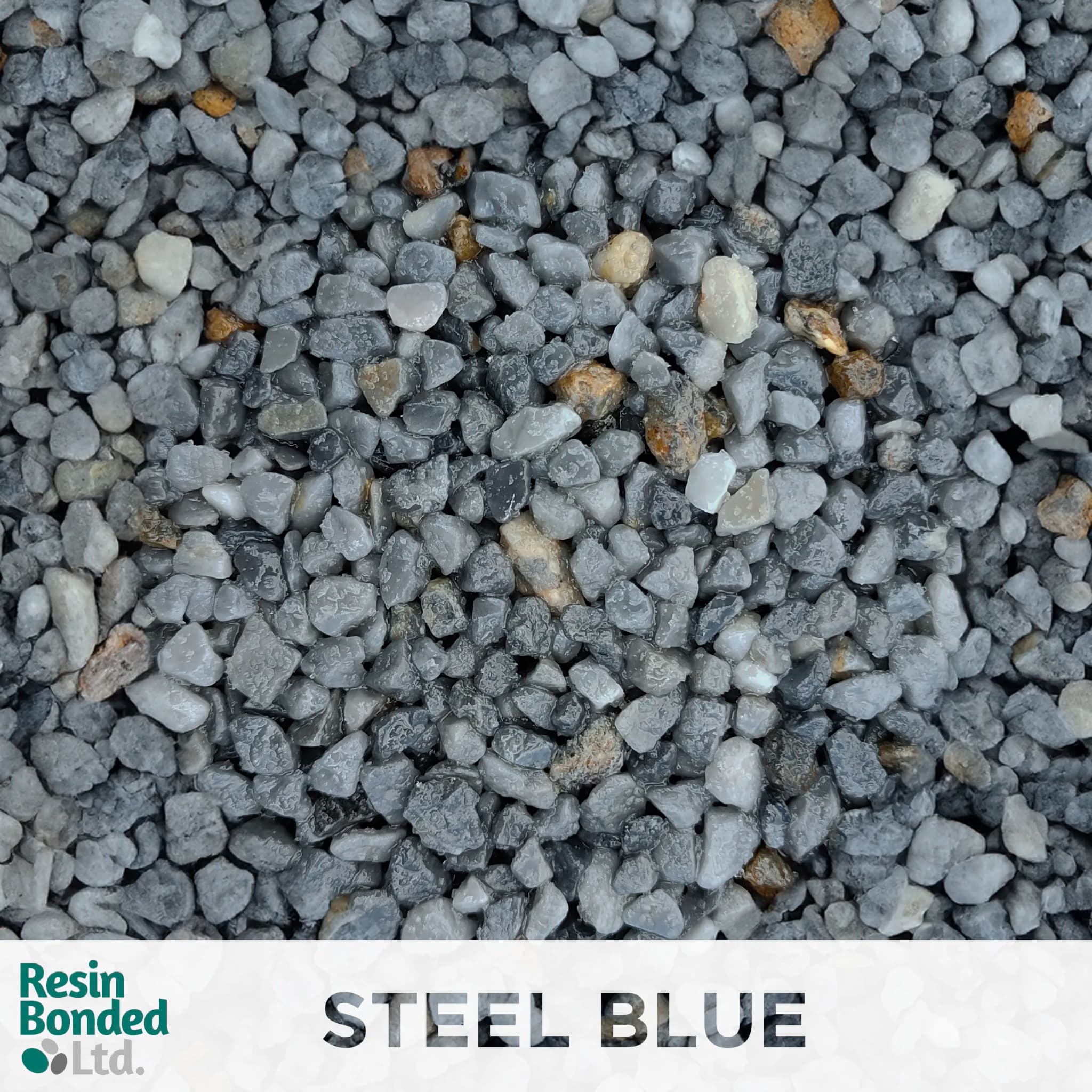 Steel Blue resin finish sample