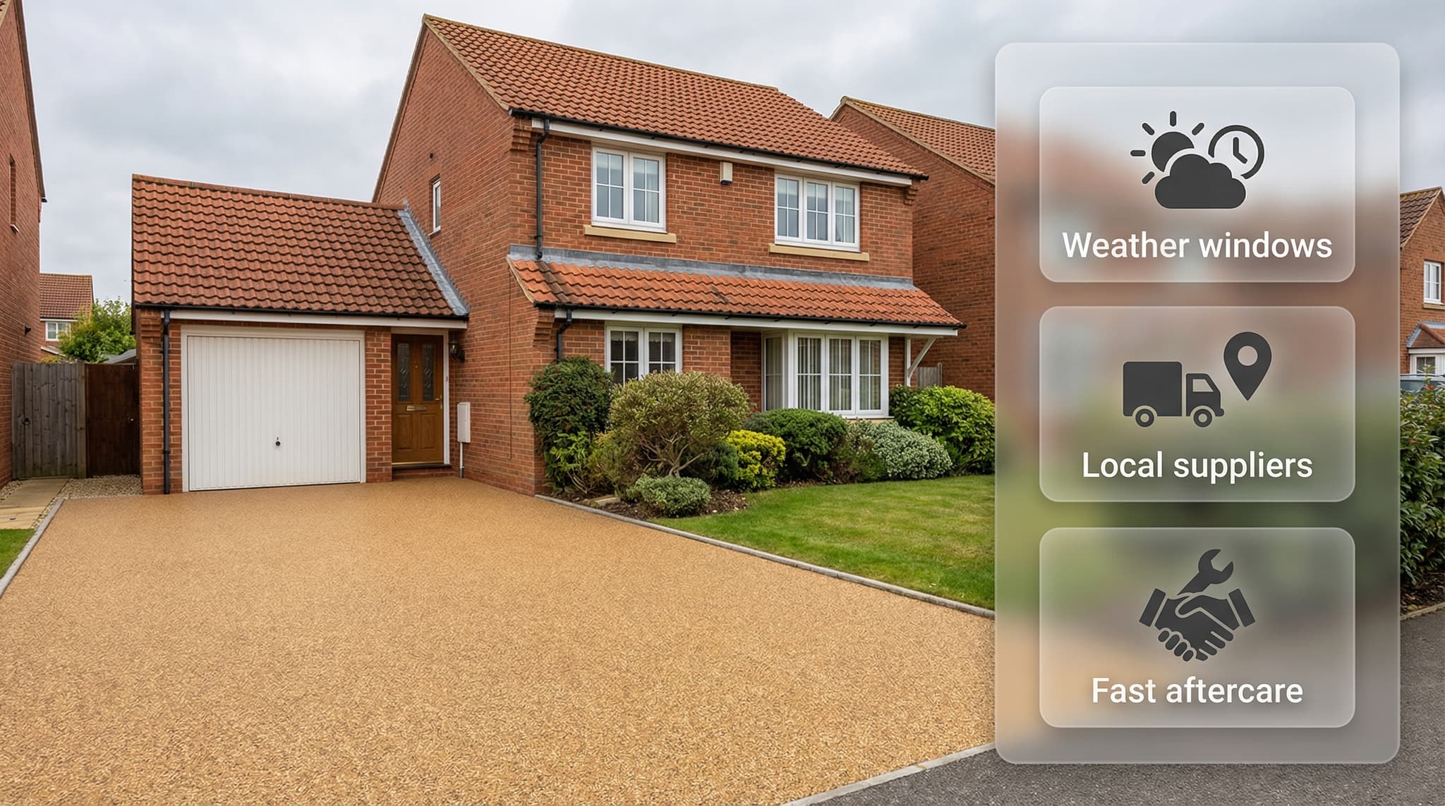 Local resin driveway installer conducting a free site survey at a South East property