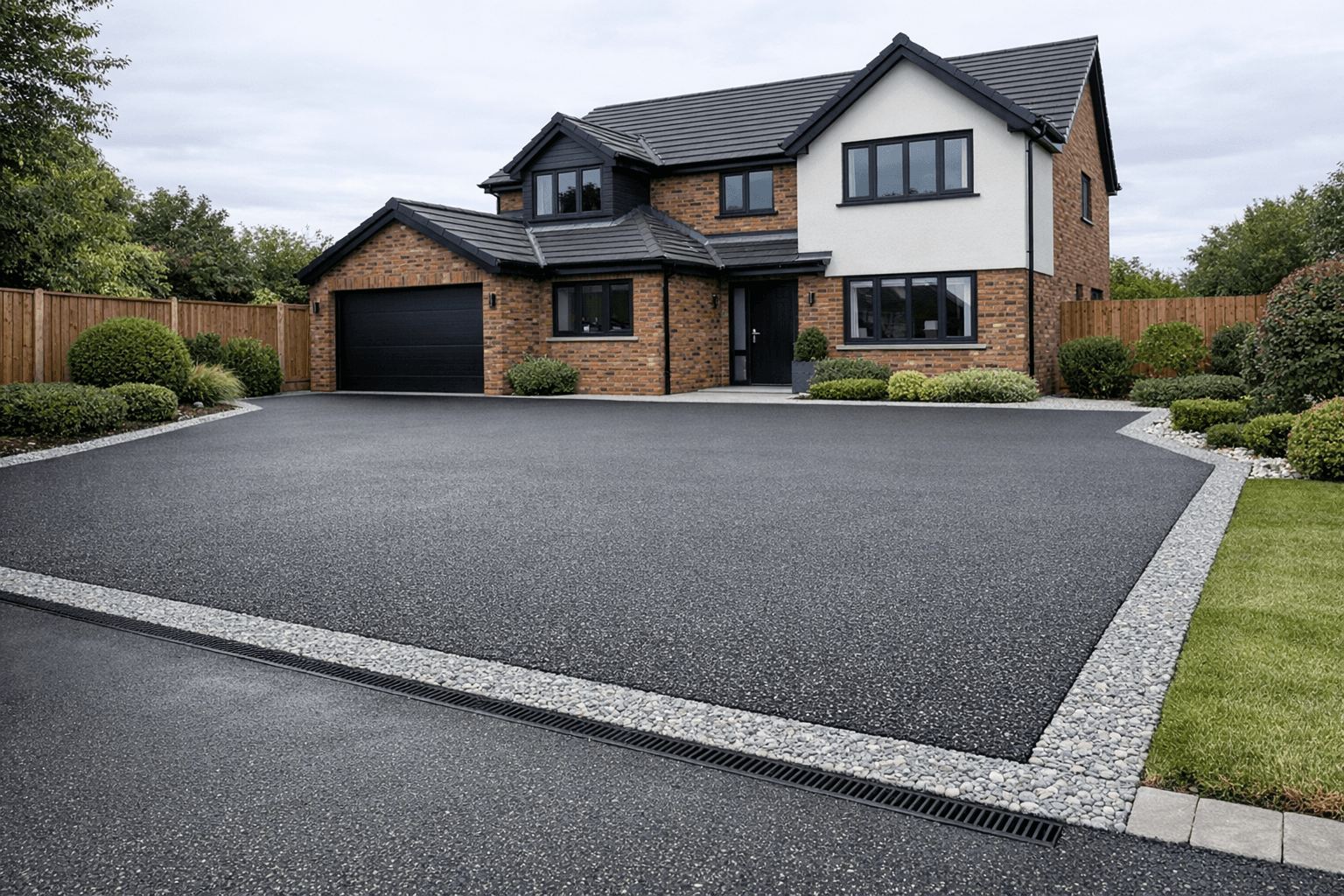 Premium resin bound driveway installation